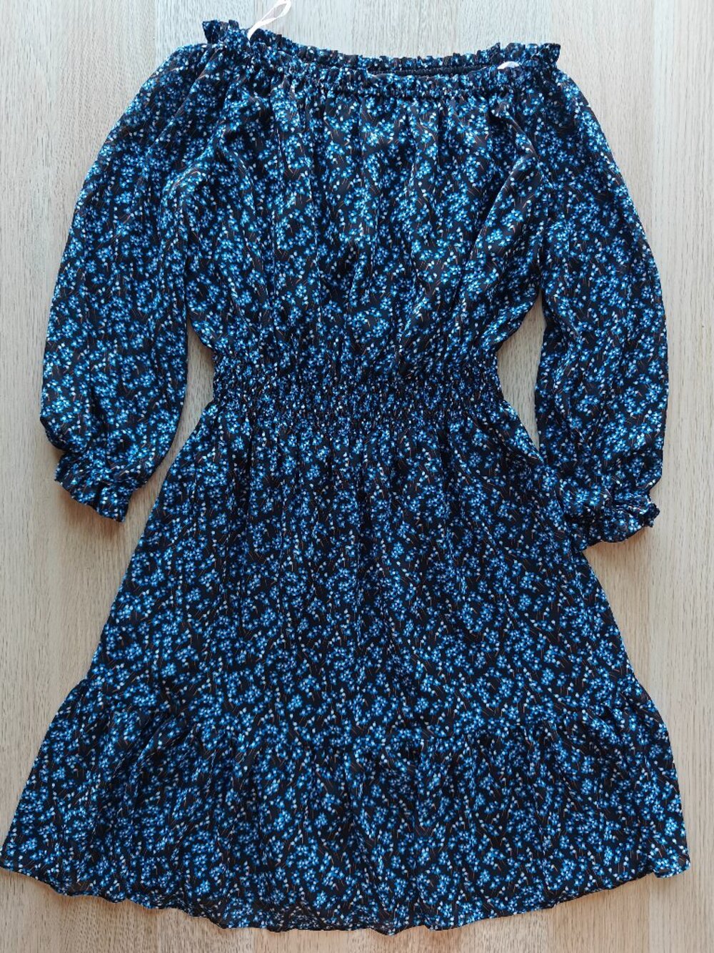 WOMEN'S BAR III FLORAL LONG SLEEVE DRESS (SIZE MEDIUM)